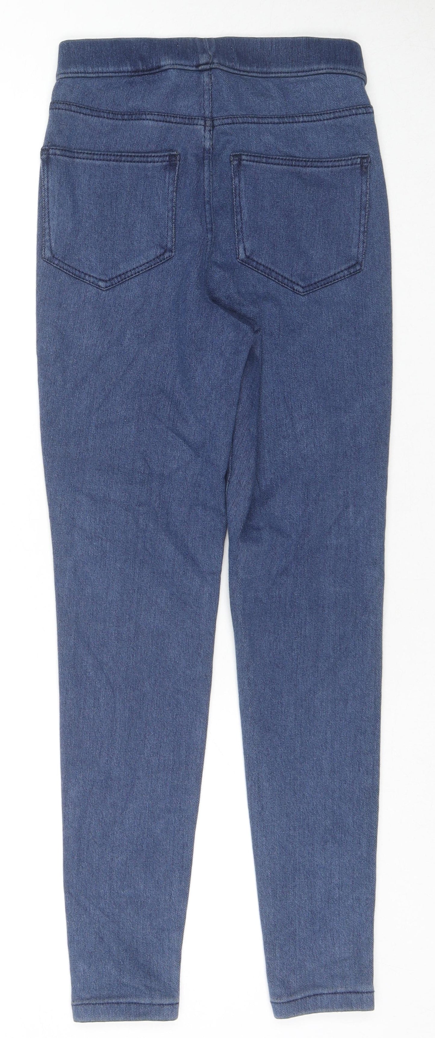 Marks and Spencer Womens Blue Cotton Jegging Jeans Size 6 L26 in Regular