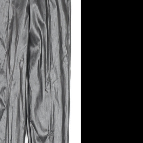 Marks and Spencer Womens Black Polyester Pedal Pusher Trousers Size 8 L25 in Regular