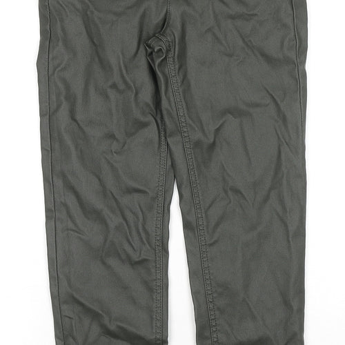 Marks and Spencer Womens Black Viscose Trousers Size 6 L26 in Regular Zip