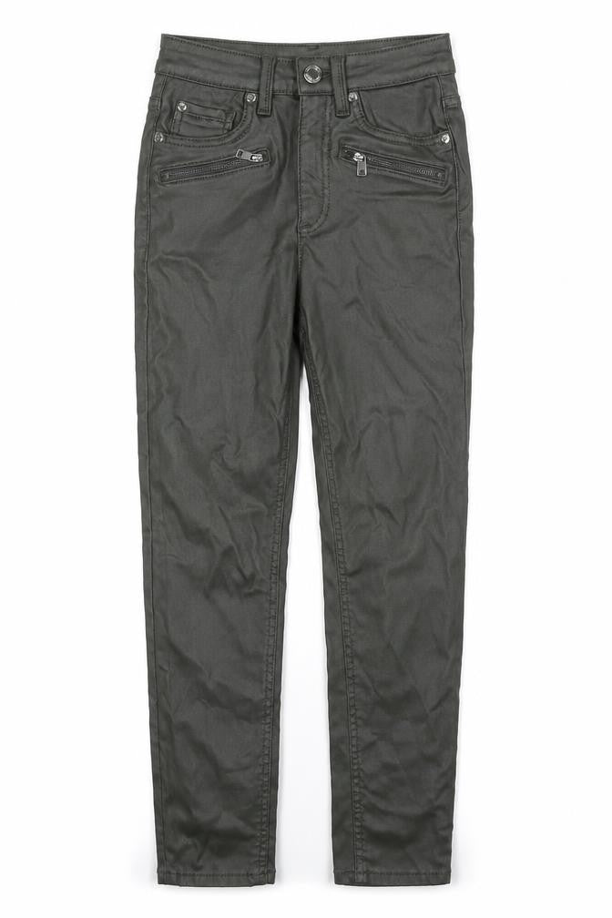 Marks and Spencer Womens Black Viscose Trousers Size 6 L26 in Regular Zip