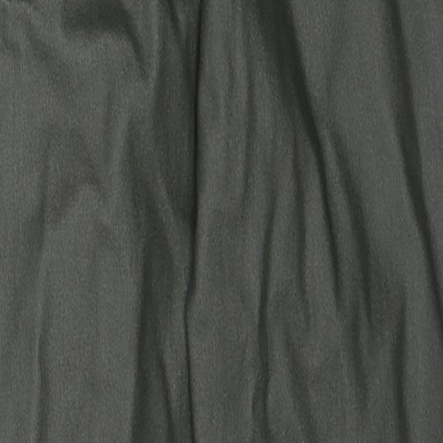 Marks and Spencer Womens Black Viscose Trousers Size 6 L26 in Regular Zip