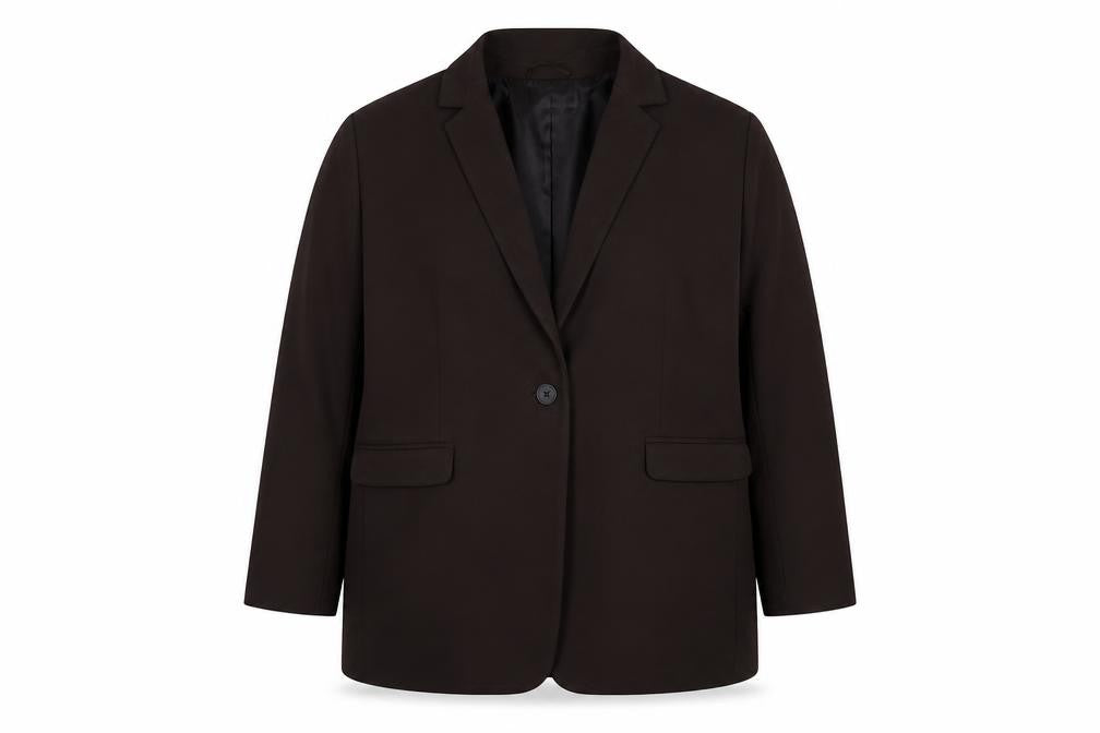 Marks & Spencer Womens Brown Polyester Jacket Suit Jacket Size 20