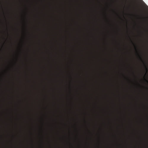 Marks and Spencer Womens Brown Polyester Jacket Suit Jacket Size 20