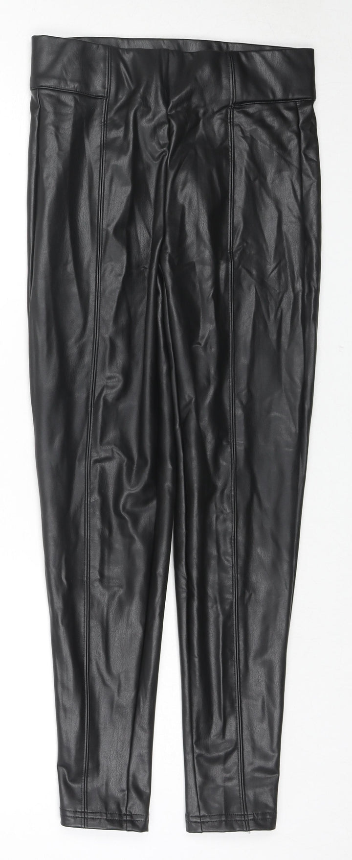 Marks and Spencer Womens Black Polyester Jegging Trousers Size 8 L25 in Regular