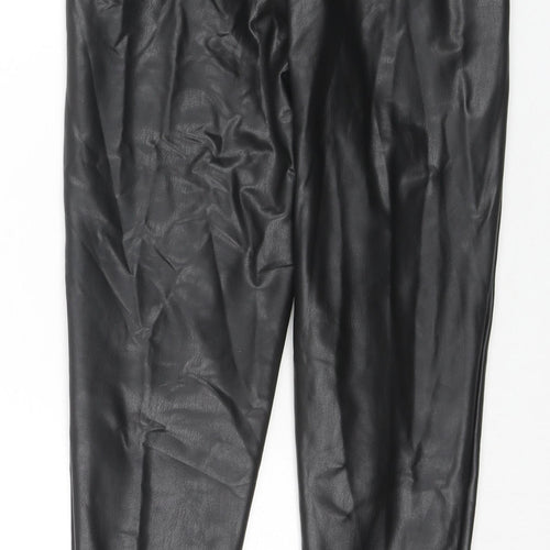 Marks and Spencer Womens Black Polyester Jegging Trousers Size 8 L25 in Regular