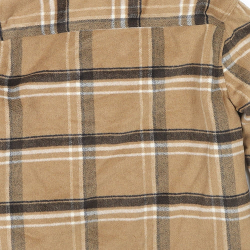 Marks and Spencer Mens Beige Check Jacket Size S Button