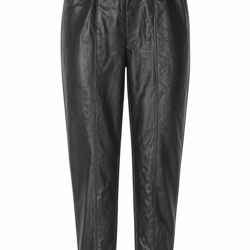 Marks and Spencer Womens Black Polyester Pedal Pusher Trousers Size 8 L29 in Regular