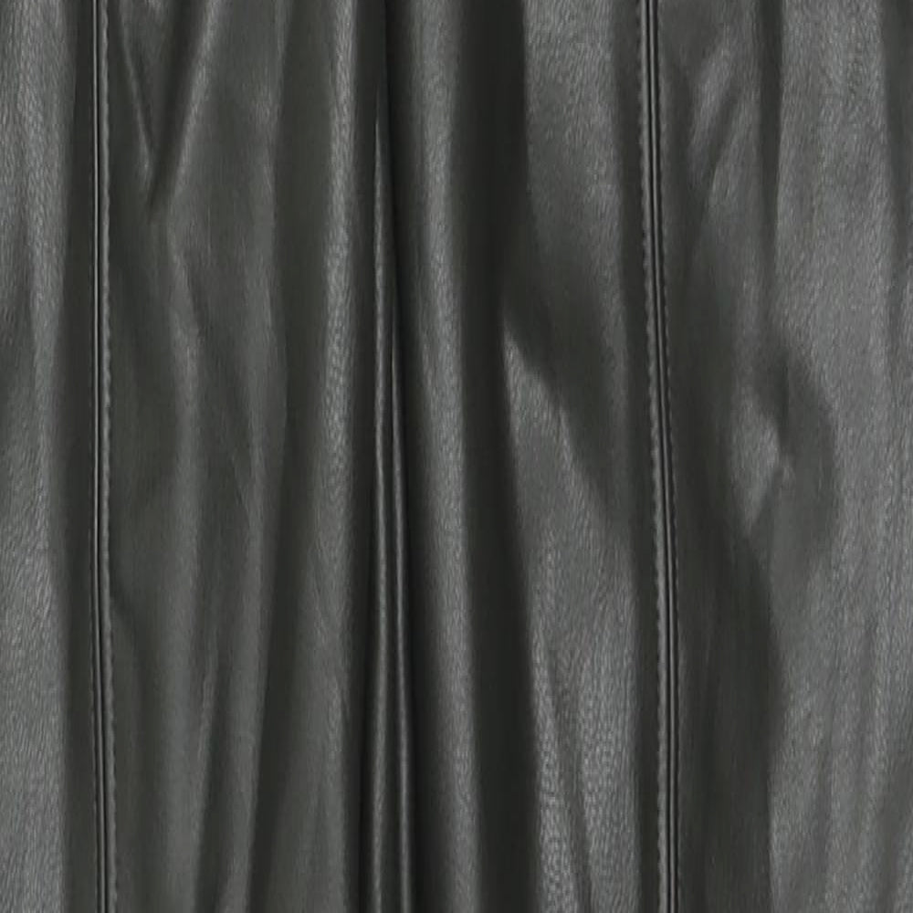 Marks and Spencer Womens Black Polyester Pedal Pusher Trousers Size 8 L29 in Regular
