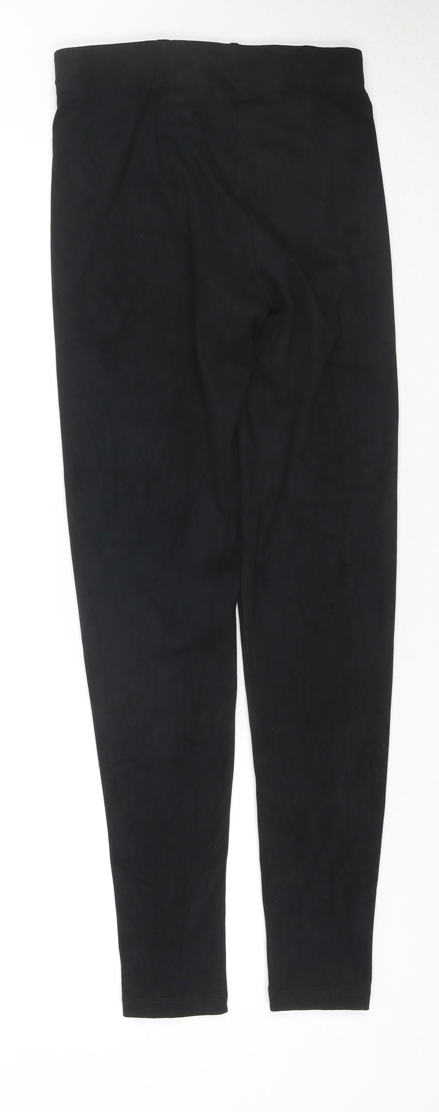 Marks and Spencer Womens Black Polyester Capri Leggings Size 6 L26 in