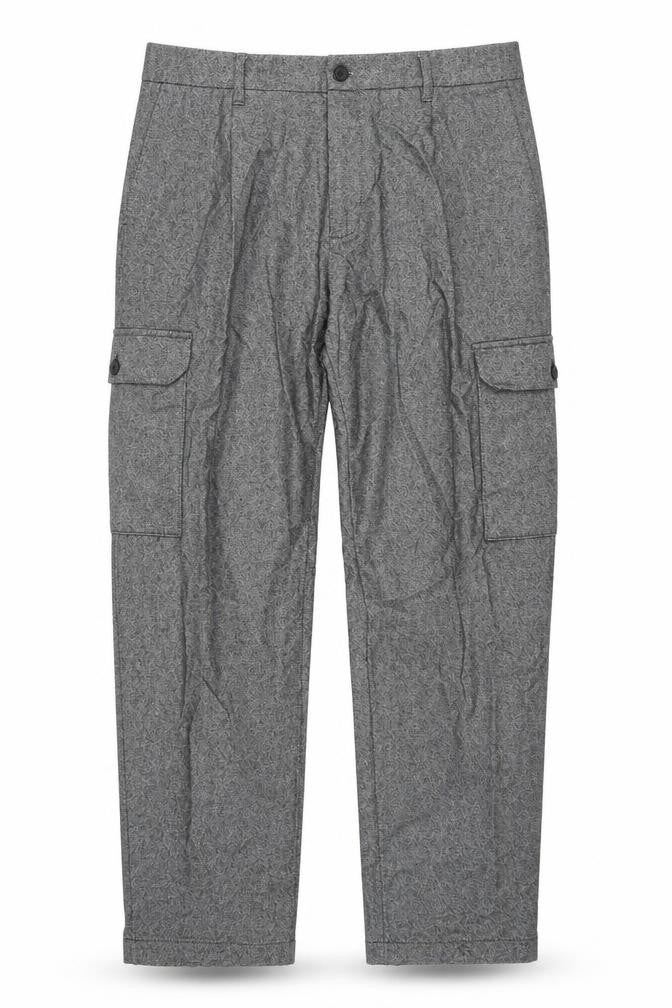 Autograph Mens Grey Cotton Cargo Trousers Size 30 in L31 in Regular Zip