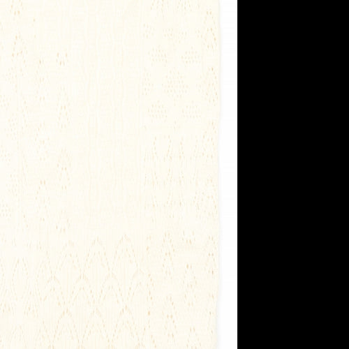 Marks and Spencer Womens Ivory Acrylic A-Line Skirt Size S