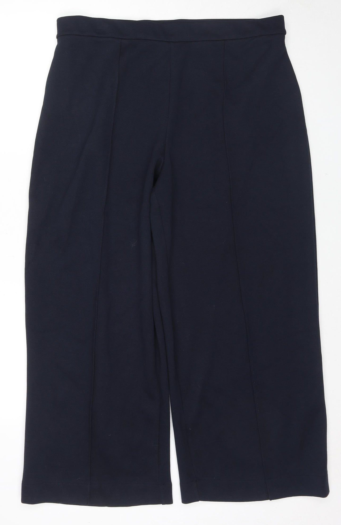 Marks and Spencer Womens Blue Polyester Trousers Size 20 L27 in Regular