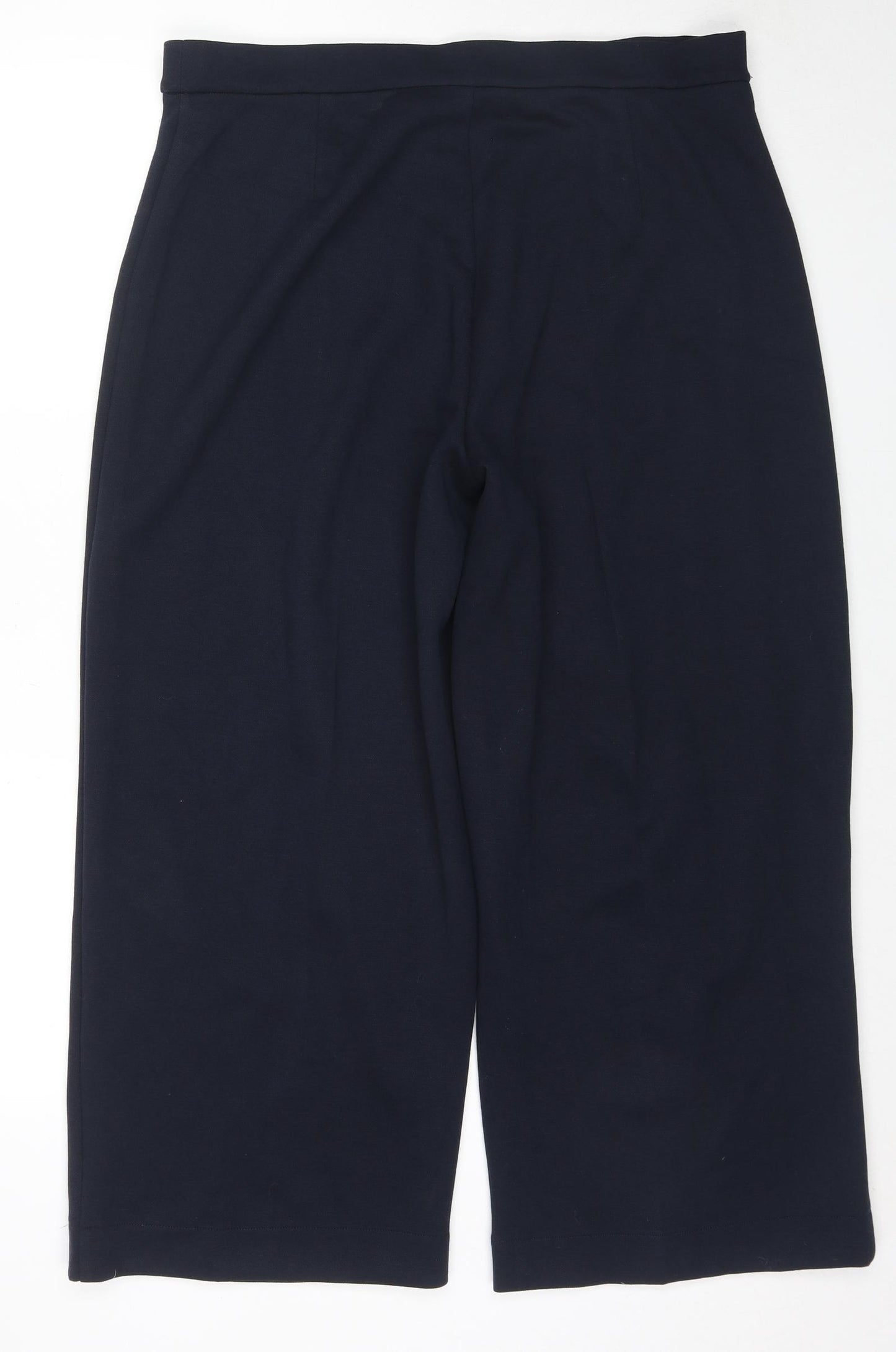 Marks and Spencer Womens Blue Polyester Trousers Size 20 L27 in Regular