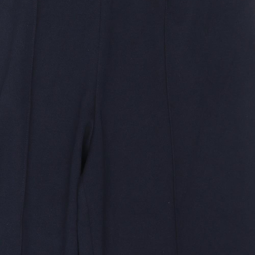 Marks and Spencer Womens Blue Polyester Trousers Size 20 L27 in Regular
