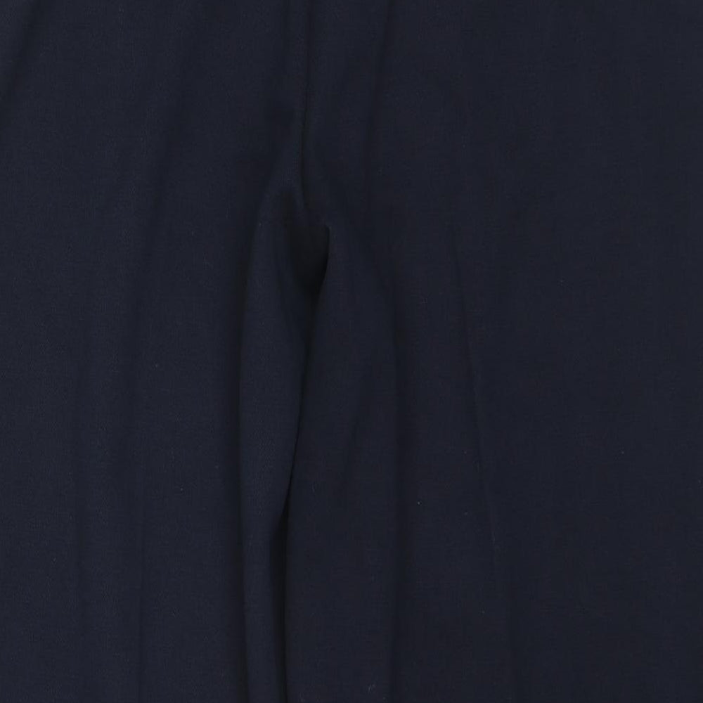 Marks and Spencer Womens Blue Polyester Trousers Size 20 L27 in Regular