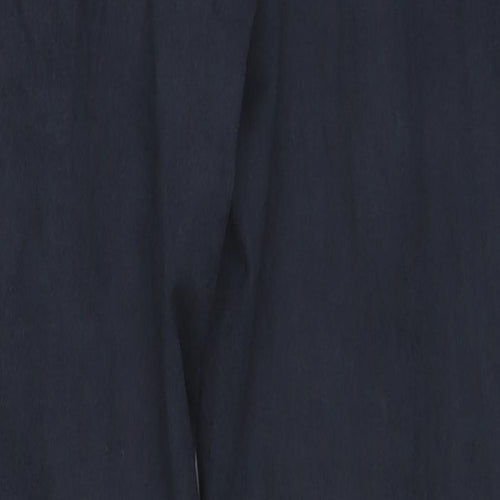 Marks and Spencer Womens Blue Polyester Pedal Pusher Trousers Size 8 L24 in Regular