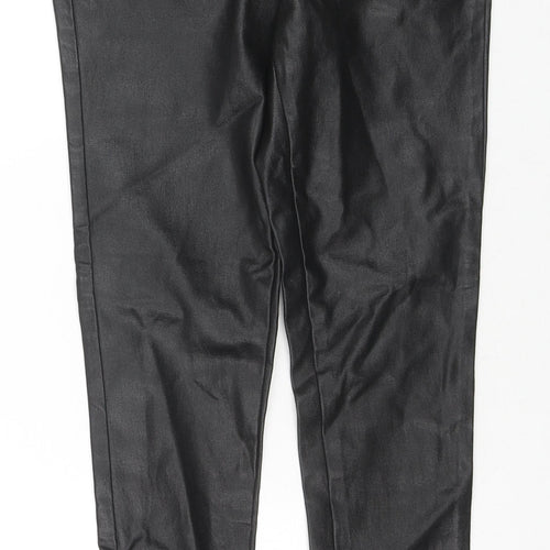 Very Womens Black Viscose Jegging Trousers Size 12 L27 in Regular Zip