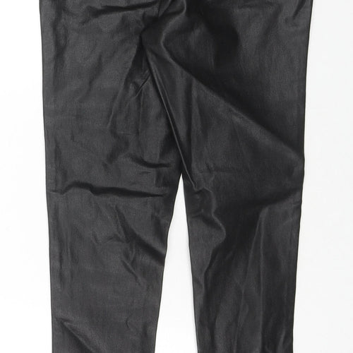 Very Womens Black Viscose Jegging Trousers Size 12 L27 in Regular Zip