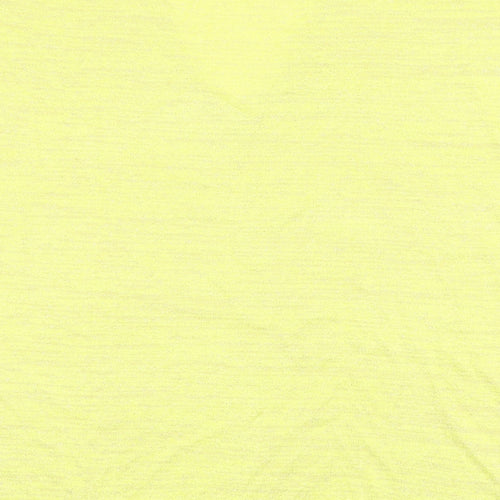 TEMT Womens Yellow V-Neck Acrylic Vest Jumper Size S