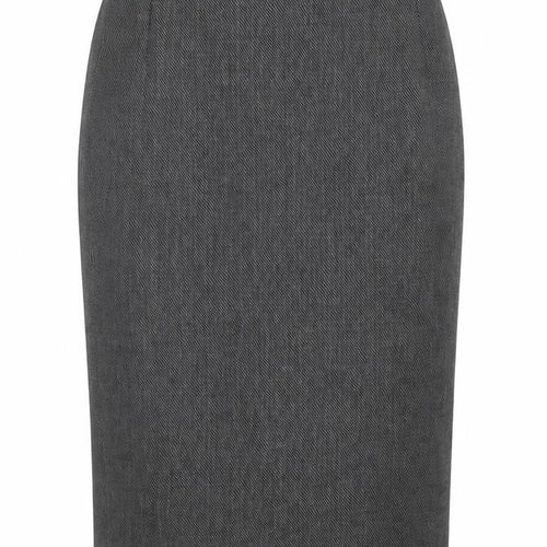Marks and Spencer Womens Black Polyester Straight & Pencil Skirt Size 10 Zip - Slit