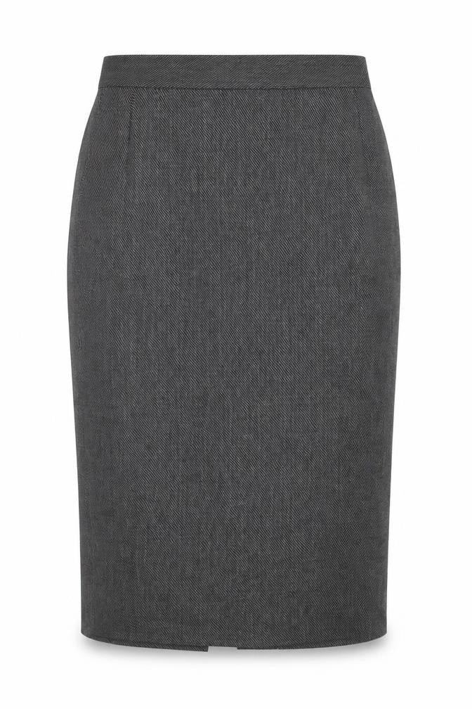 Marks and Spencer Womens Black Polyester Straight & Pencil Skirt Size 10 Zip - Slit