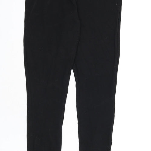 New Look Womens Black Cotton Capri Leggings Size 12 L25 in
