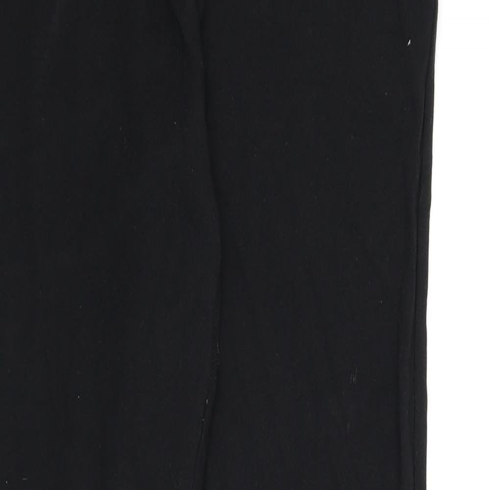 New Look Womens Black Cotton Capri Leggings Size 12 L25 in