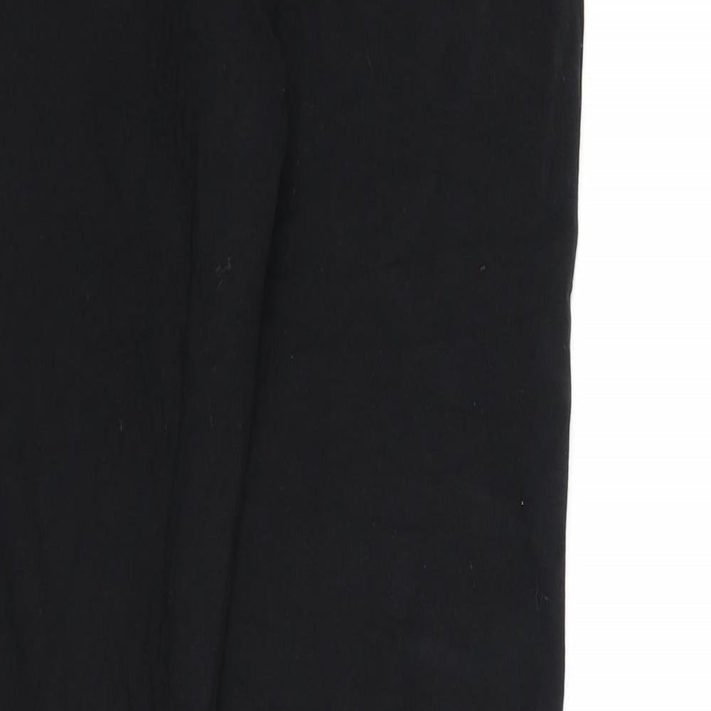 New Look Womens Black Cotton Capri Leggings Size 12 L25 in