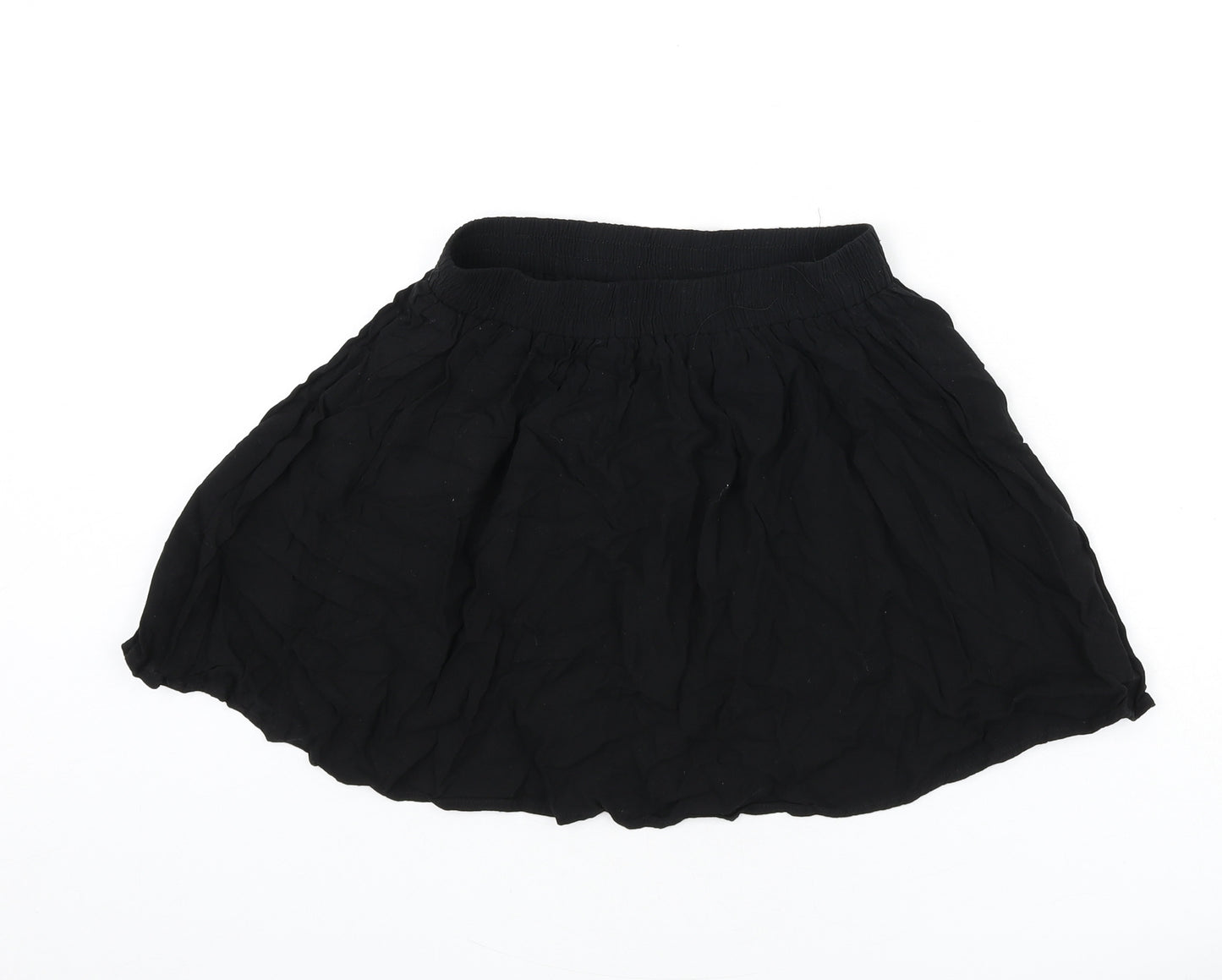 FOREVER 21 Womens Black Polyester Skater Skirt Size S