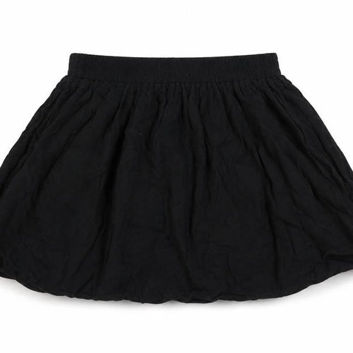 Forever 21 Womens Black Polyester Skater Skirt Size S