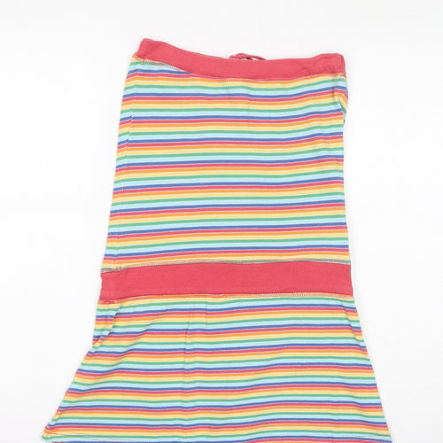 Just Jeans Womens Multicoloured Striped Cotton A-Line Size XS Off the Shoulder Drawstring - Beads, Pockets