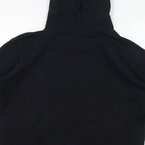 VR46 Boys Black Cotton Pullover Hoodie Size L Pullover - Racing Helmets