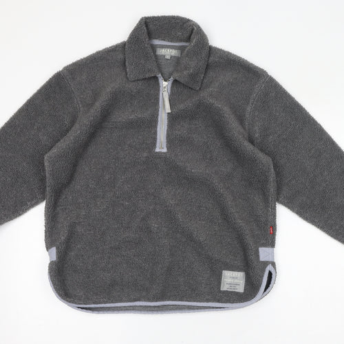 Jackpot Womens Grey Polyester Pullover Sweatshirt Size 4 Pullover
