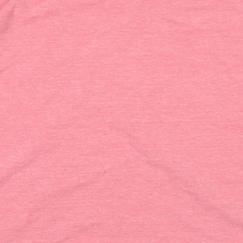 M&Co Womens Pink Cotton Pullover Sweatshirt Size 14 Pullover