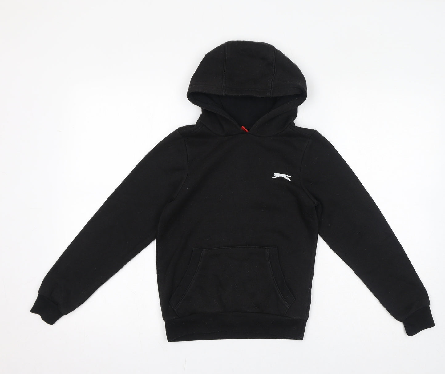 Slazenger Boys Black Polyester Pullover Hoodie Size 7-8 Years Pullover