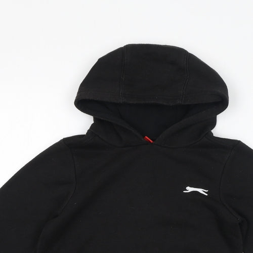 Slazenger Boys Black Polyester Pullover Hoodie Size 7-8 Years Pullover