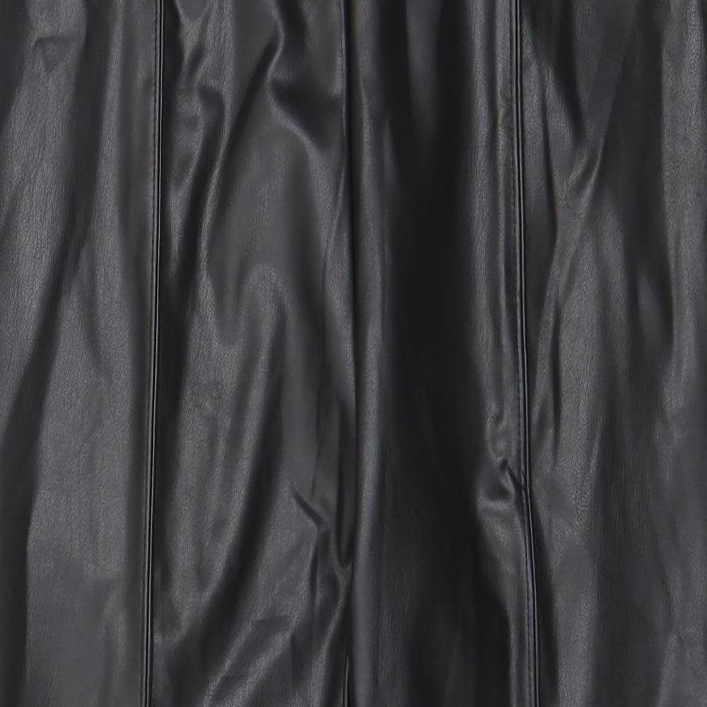Marks and Spencer Womens Black Polyester Capri Leggings Size 14 L20 in - Elastic waist