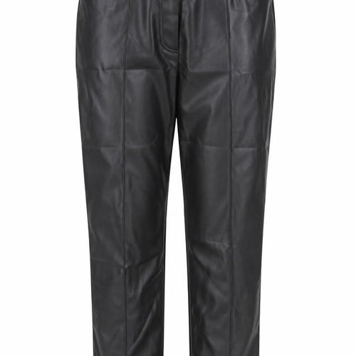 Marks and Spencer Womens Black Polyester Trousers Size 14 L28 in Regular Hook & Eye - Pockets, Belt Loops