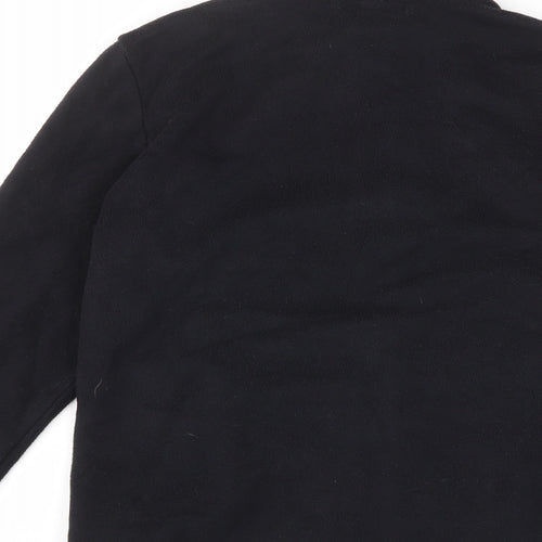 Marks and Spencer Womens Black Jacket Size 10 Zip - Zip Pockets