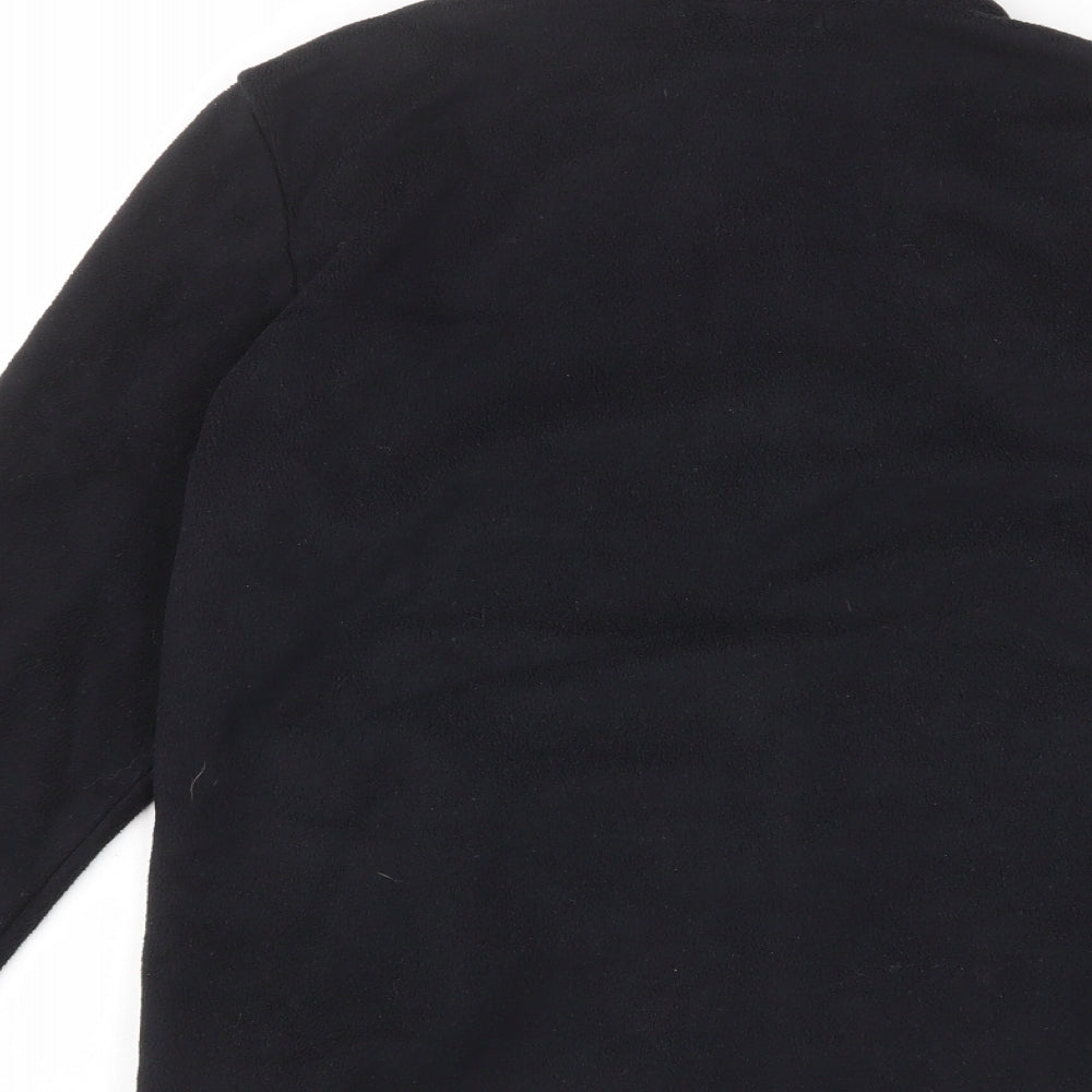 Marks and Spencer Womens Black Jacket Size 10 Zip - Zip Pockets
