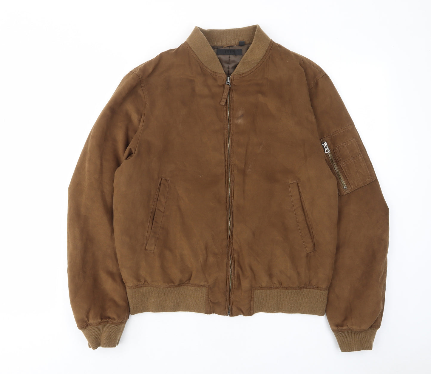Uniqlo Mens Brown Bomber Jacket Jacket Size M Zip - Pockets