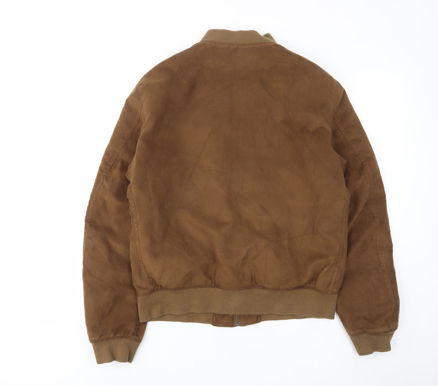 Uniqlo Mens Brown Bomber Jacket Jacket Size M Zip - Pockets