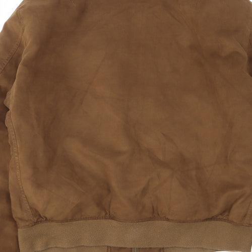 Uniqlo Mens Brown Bomber Jacket Jacket Size M Zip - Pockets