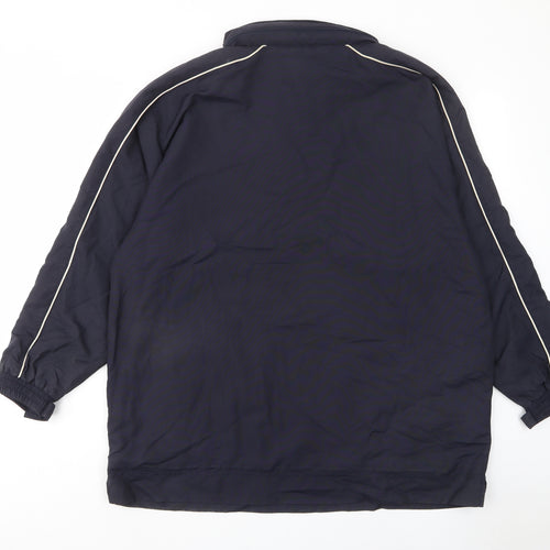 Game Gear Mens Blue Jacket Poncho Size L Zip - Pockets