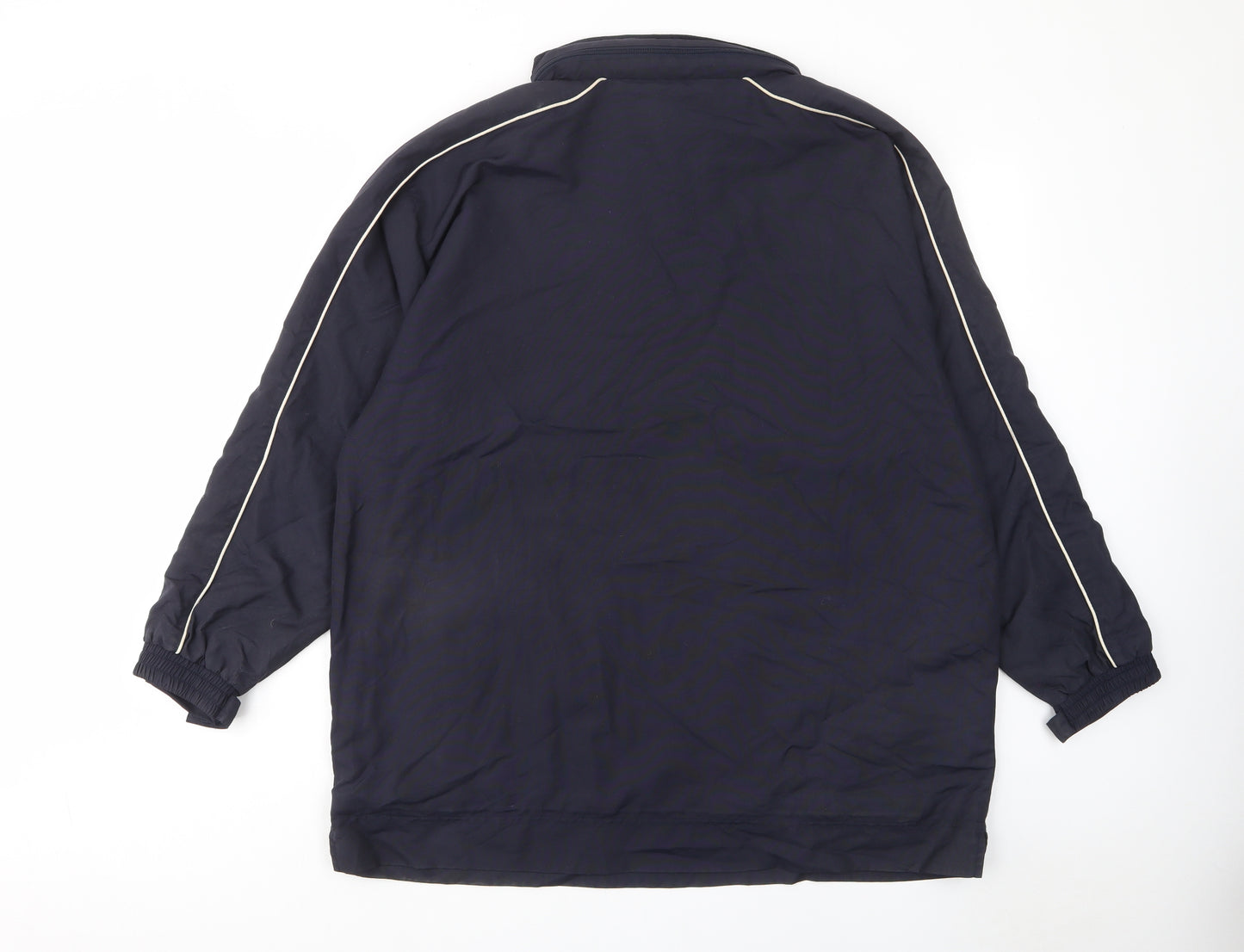 Game Gear Mens Blue Jacket Poncho Size L Zip - Pockets