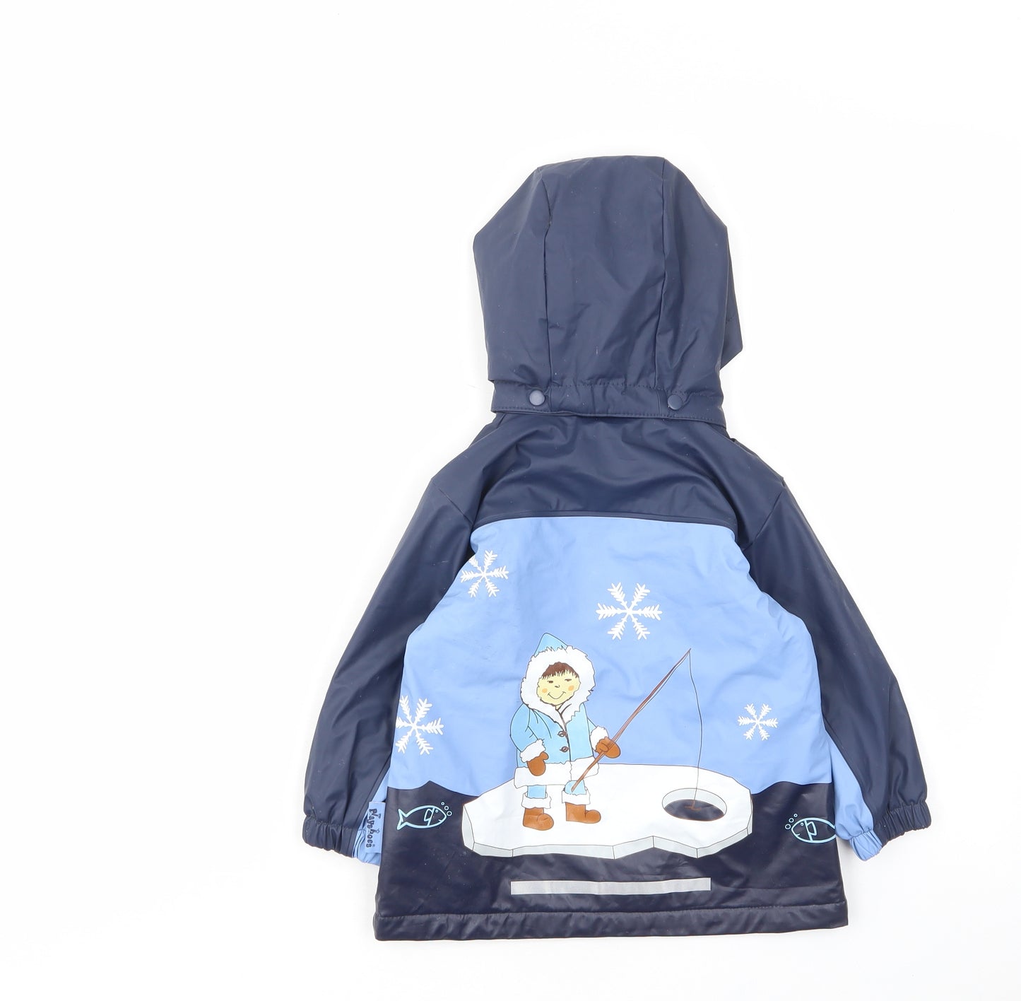 PlayHouse Boys Black Geometric Jacket Size 18 Months Zip - Pockets