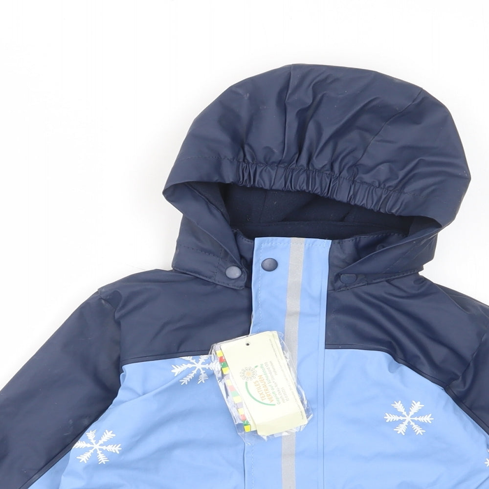 PlayHouse Boys Black Geometric Jacket Size 18 Months Zip - Pockets