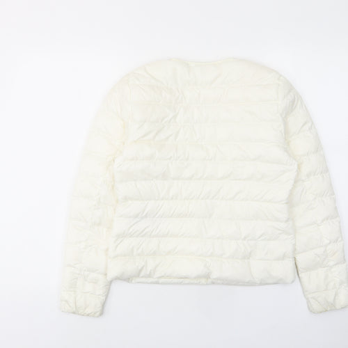 Uniqlo Womens White Jacket Size XS Button - Pockets