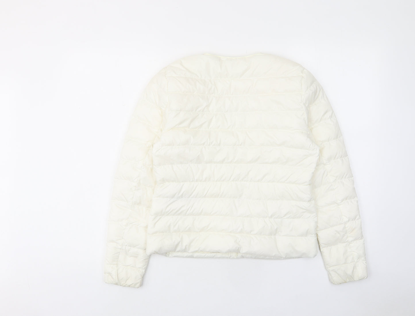 Uniqlo Womens White Jacket Size XS Button - Pockets