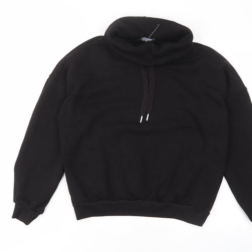 Select Womens Black Cotton Pullover Sweatshirt Size M Pullover